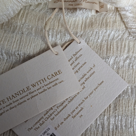 NWT Savannah Morrow Woodie Dress in Ivory - Picture 11 of 16
